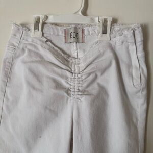 BDG Crisp White Gathered Pants